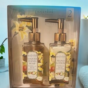 Polish’d Vanilla Pear Scented Hand Soap and Lotion Set